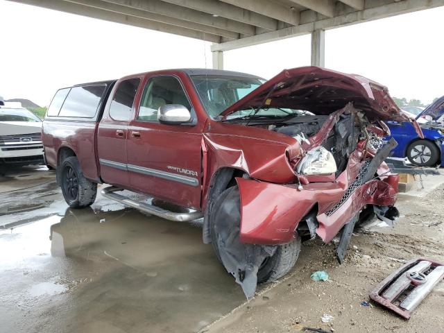 5TBRU34115S449555 - 2005 TOYOTA TUNDRA ACCESS CAB SR5 BURGUNDY photo 4