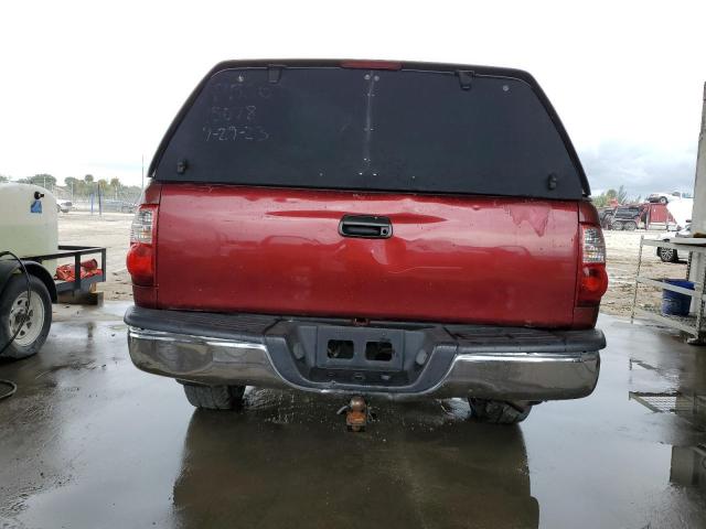 5TBRU34115S449555 - 2005 TOYOTA TUNDRA ACCESS CAB SR5 BURGUNDY photo 6