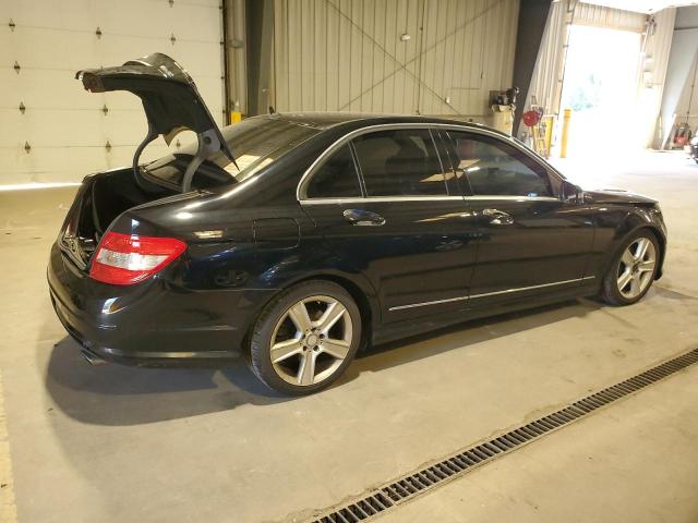 WDDGF8BB7BR141338 - 2011 MERCEDES-BENZ C 300 4MATIC BLACK photo 3