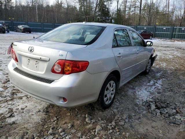 1NXBU4EE9AZ378090 - 2010 TOYOTA COROLLA BASE SILVER photo 3