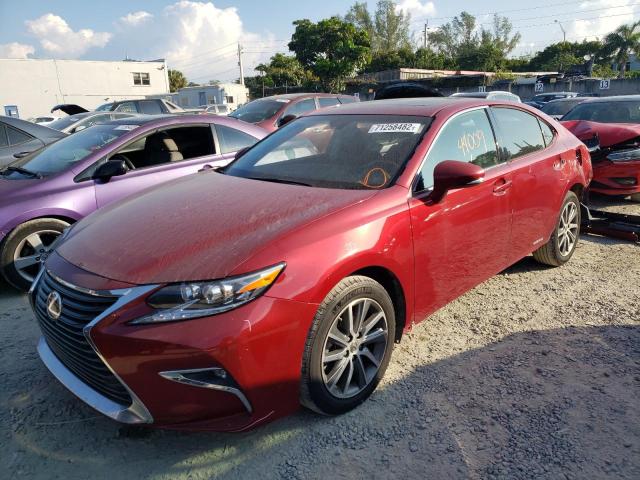 JTHBW1GGXG2112513 - 2016 LEXUS ES 300H RED photo 1