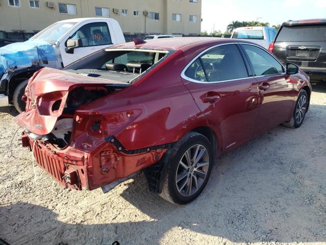 JTHBW1GGXG2112513 - 2016 LEXUS ES 300H RED photo 3