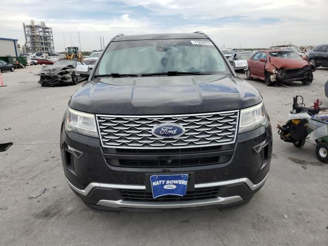 1FM5K8HT9JGB74862 - 2018 FORD EXPLORER PLATINUM BLACK photo 5