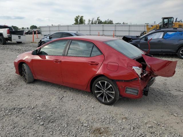 2T1BURHE1KC203232 - 2019 TOYOTA COROLLA L RED photo 2