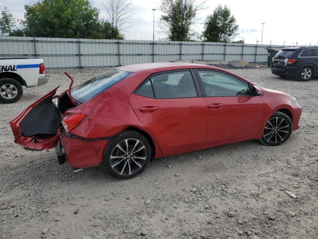 2T1BURHE1KC203232 - 2019 TOYOTA COROLLA L RED photo 3