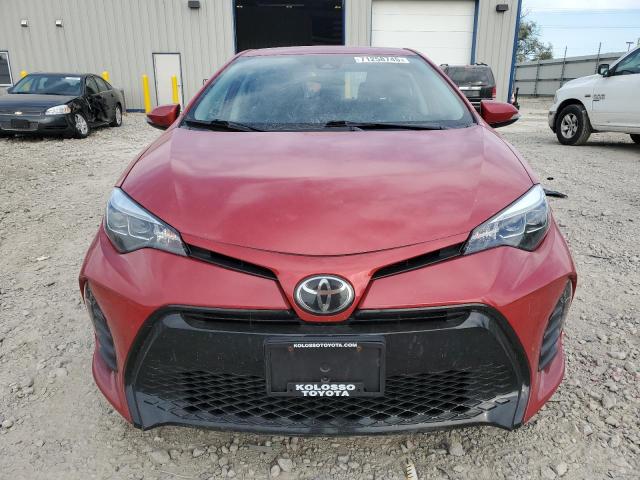 2T1BURHE1KC203232 - 2019 TOYOTA COROLLA L RED photo 5