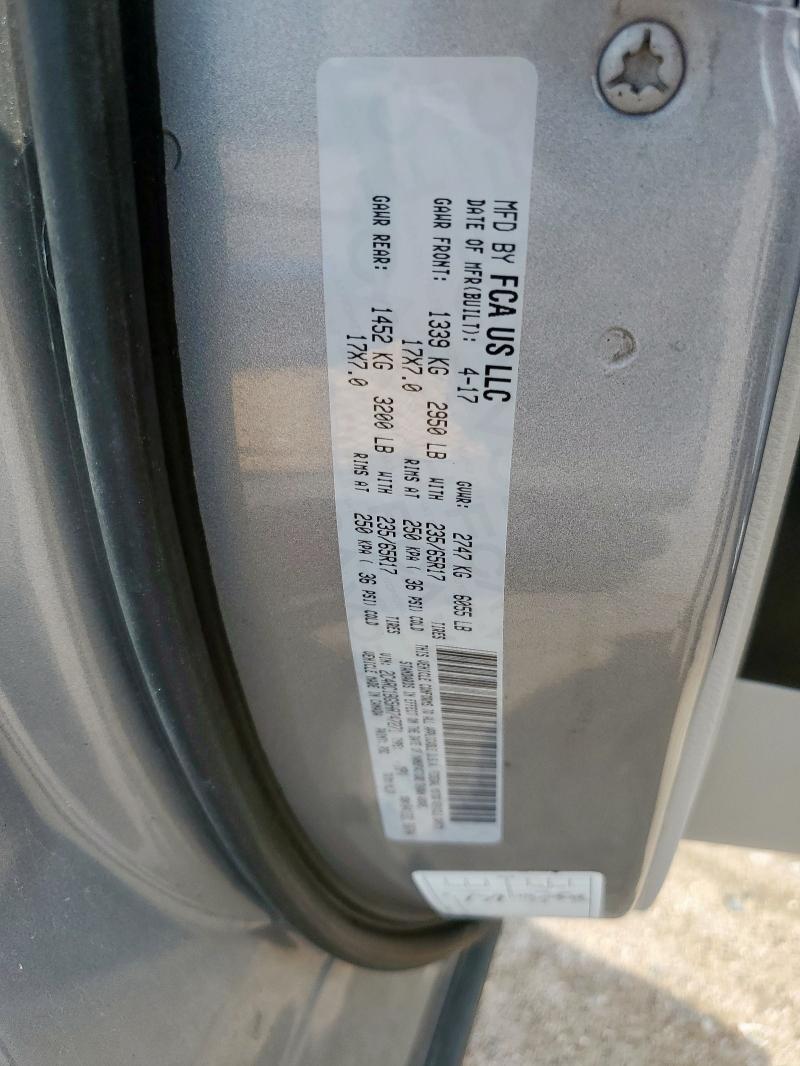 2C4RC1BG5HR747271 - 2017 CHRYSLER PACIFICA TOURING L SILVER photo 13