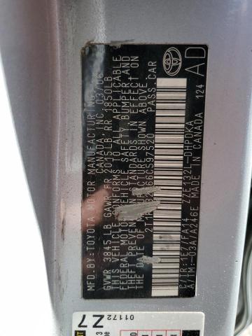 2T1KR32E66C597520 - 2006 TOYOTA COROLLA MA XR SILVER photo 12