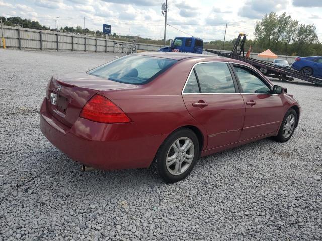 1HGCM56377A036239 - 2007 HONDA ACCORD SE RED photo 3