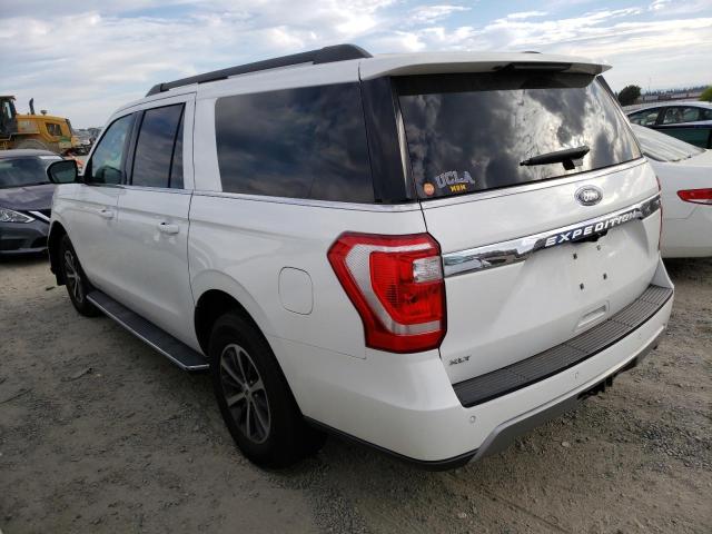 1FMJK1JTXLEA49299 - 2020 FORD EXPEDITION MAX XLT WHITE photo 2