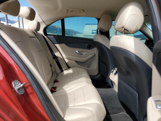 55SWF4KB8GU172916 - 2016 MERCEDES-BENZ C 300 4MATIC RED photo 10