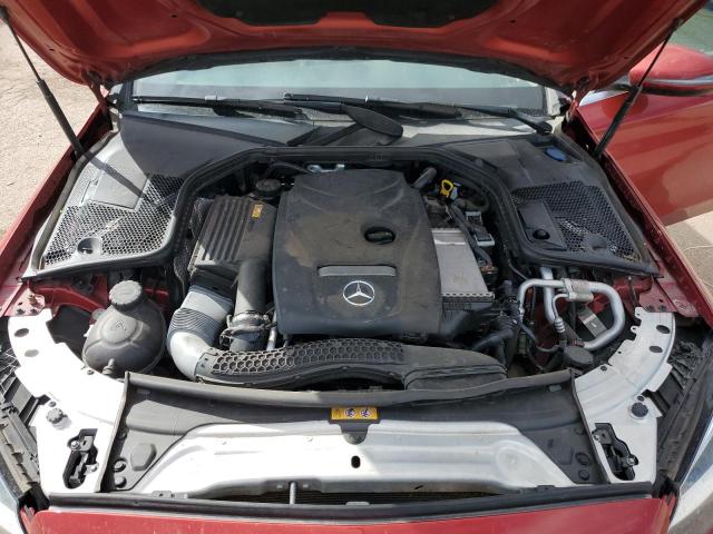 55SWF4KB8GU172916 - 2016 MERCEDES-BENZ C 300 4MATIC RED photo 11