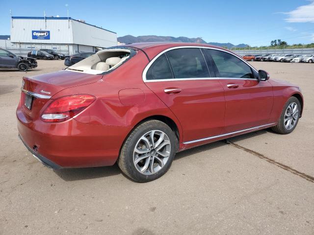 55SWF4KB8GU172916 - 2016 MERCEDES-BENZ C 300 4MATIC RED photo 3