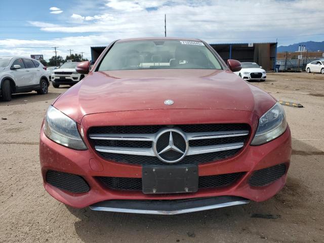 55SWF4KB8GU172916 - 2016 MERCEDES-BENZ C 300 4MATIC RED photo 5
