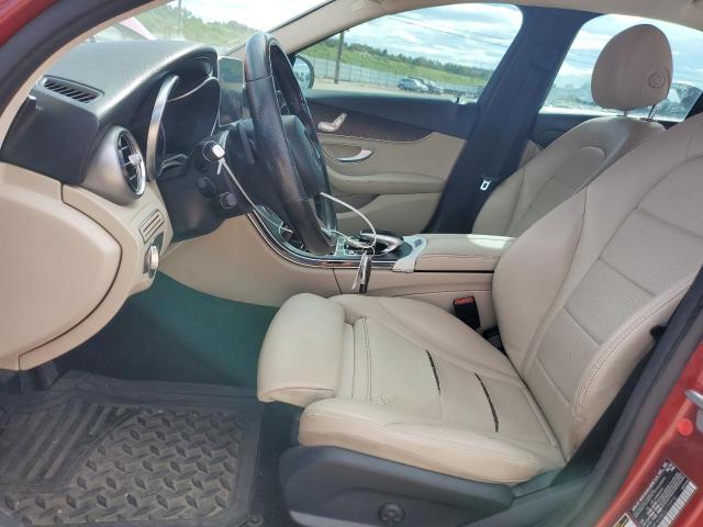 55SWF4KB8GU172916 - 2016 MERCEDES-BENZ C 300 4MATIC RED photo 7