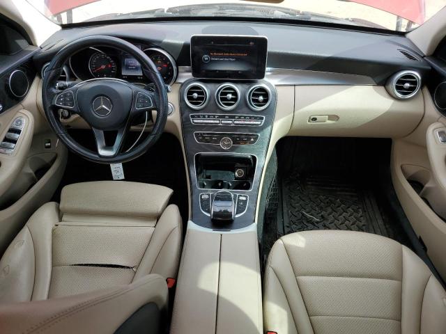 55SWF4KB8GU172916 - 2016 MERCEDES-BENZ C 300 4MATIC RED photo 8