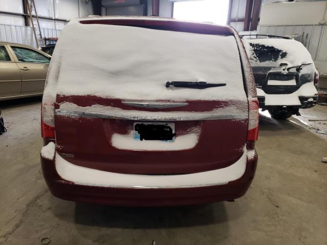 2C4RC1BGXFR560251 - 2015 CHRYSLER TOWN & COU TOURING ბურგუნდია ფოტო 6