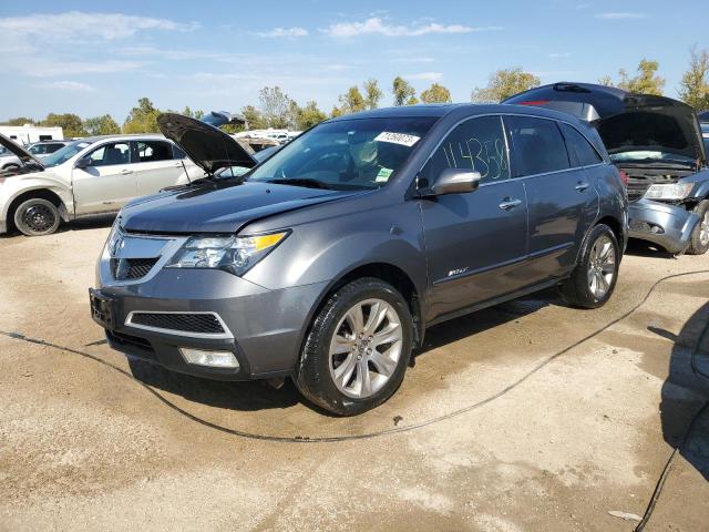 2HNYD2H84CH550132 - 2012 ACURA MDX ADVANCE SILVER photo 1