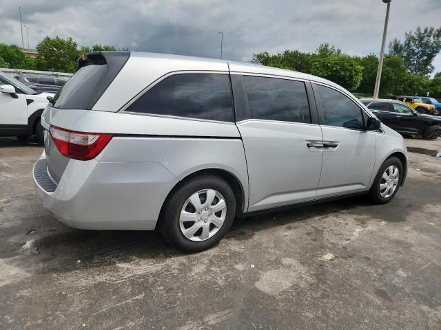 5FNRL5H28DB065414 - 2013 HONDA ODYSSEY LX ნაცრისფერი ფოტო 3
