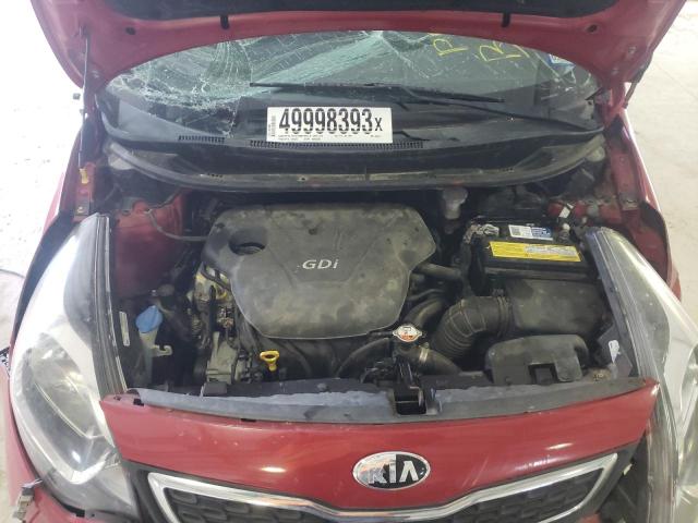 KNADN4A39E6376541 - 2014 KIA RIO EX RED photo 11