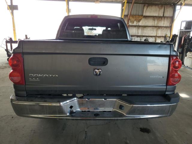 1D7HE48K56S641262 - 2006 DODGE DAKOTA QUAD SLT ნაცრისფერი ფოტო 6