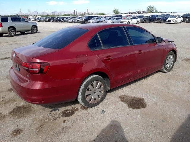 3VW267AJ5GM232010 - 2016 VOLKSWAGEN JETTA S RED photo 3