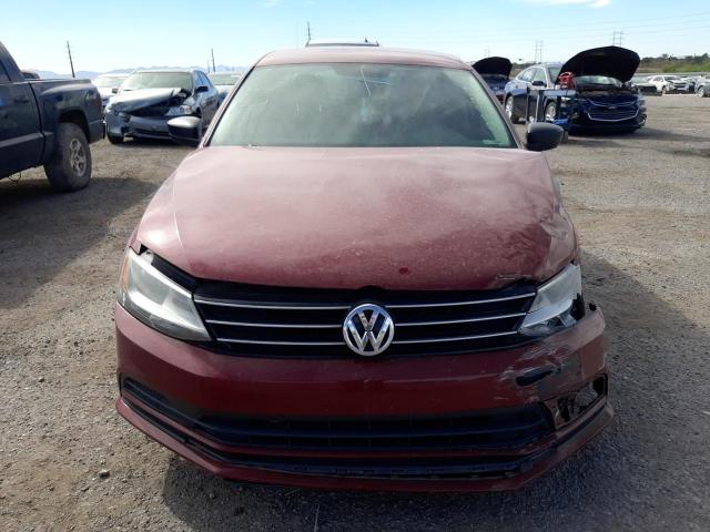 3VW267AJ5GM232010 - 2016 VOLKSWAGEN JETTA S RED photo 5