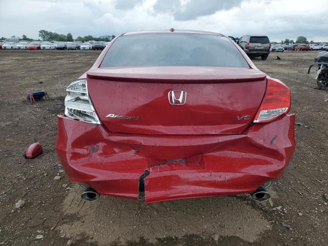 1HGCS2B85CA006186 - 2012 HONDA ACCORD EXL RED photo 6