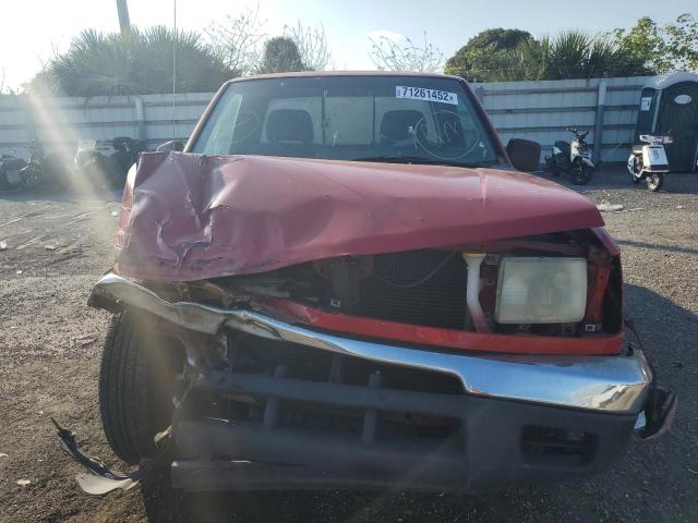 1N6DD26S4YC351706 - 2000 NISSAN FRONTIER KING CAB XE RED photo 5