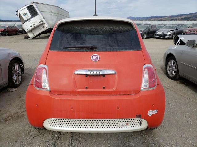 3C3CFFGE4DT751048 - 2013 FIAT 500 ELECTRIC ORANGE photo 6