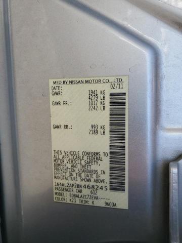 1N4AL2AP2BN468245 - 2011 NISSAN ALTIMA BASE Gümüş fotoğraf 12