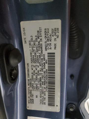 JTEBU14R150061694 - 2005 TOYOTA 4RUNNER SR5 BLUE photo 13