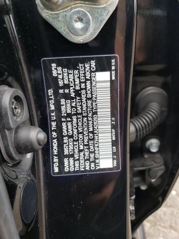 SHHFK7H41JU428293 - 2018 HONDA CIVIC SPORT 黑色 照片 12