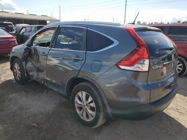 5J6RM3H74DL030289 - 2013 HONDA CR-V EXL GREEN photo 2