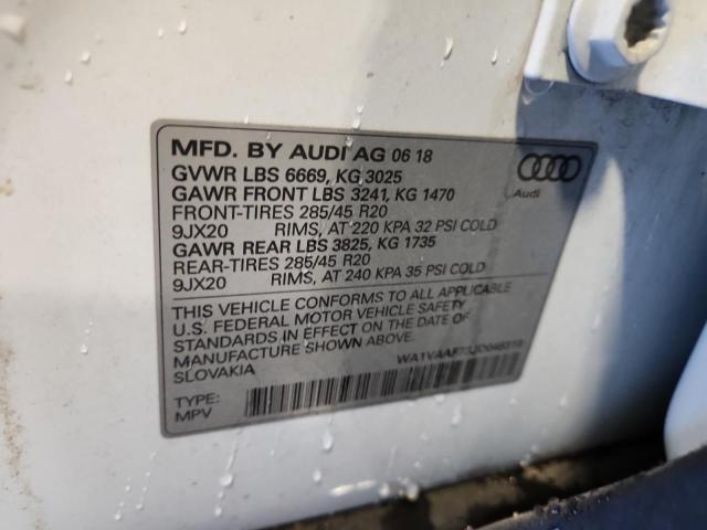 WA1VAAF73JD048318 - 2018 AUDI Q7 PRESTIGE WHITE photo 13