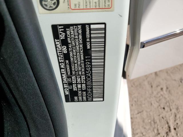 WDDHF8JB0CA548911 - 2012 MERCEDES-BENZ E 350 4MATIC WHITE photo 12