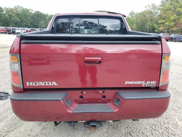 2HJYK16556H510253 - 2006 HONDA RIDGELINE RTL BURGUNDY photo 6