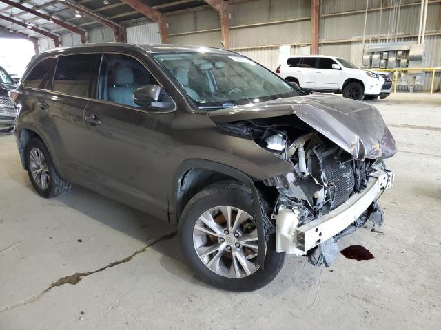5TDKKRFH9ES037797 - 2014 TOYOTA HIGHLANDER XLE GRAY photo 4