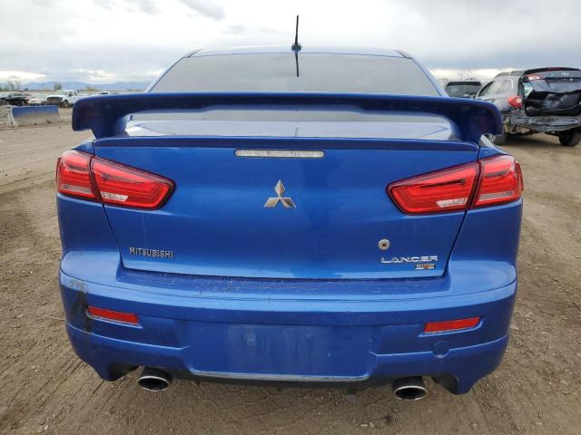 JA32V6FVXBU025756 - 2011 MITSUBISHI LANCER RALLIART BLUE photo 6