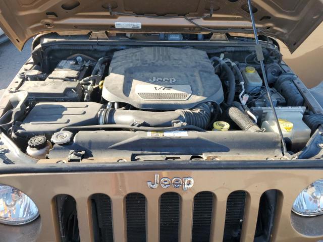 1C4BJWDG6FL605499 - 2015 JEEP WRANGLER U SPORT BROWN photo 11