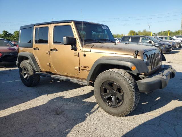 1C4BJWDG6FL605499 - 2015 JEEP WRANGLER U SPORT BROWN photo 4