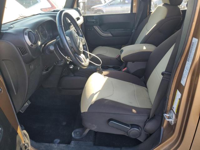 1C4BJWDG6FL605499 - 2015 JEEP WRANGLER U SPORT BROWN photo 7