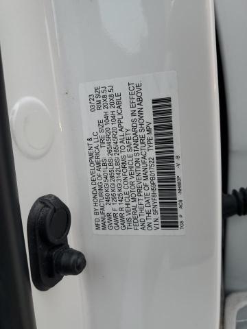 5FNYF8H59PB017522 - 2023 HONDA PASSPORT EXL WHITE photo 14
