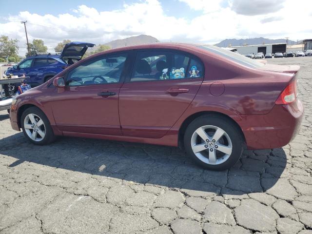 2HGFA16679H501177 - 2009 HONDA CIVIC LX-S მუქწითელი ფოტო 2