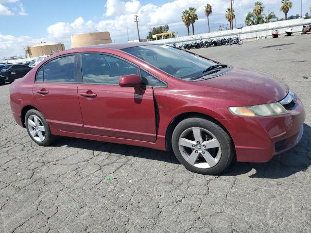 2HGFA16679H501177 - 2009 HONDA CIVIC LX-S მუქწითელი ფოტო 4