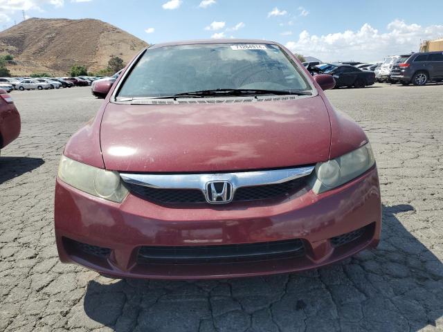 2HGFA16679H501177 - 2009 HONDA CIVIC LX-S მუქწითელი ფოტო 5