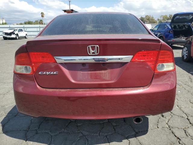 2HGFA16679H501177 - 2009 HONDA CIVIC LX-S მუქწითელი ფოტო 6