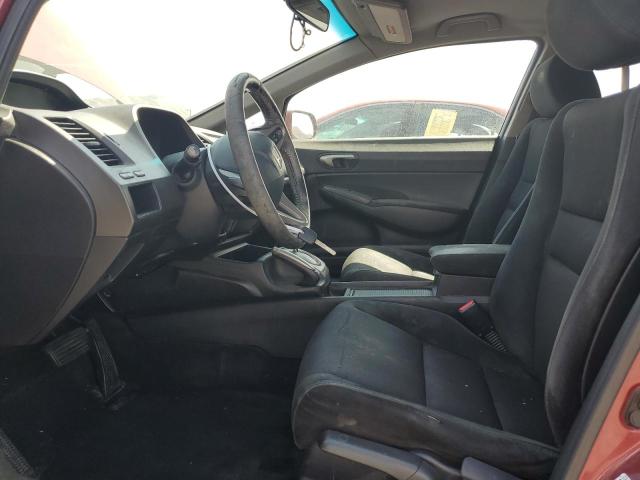 2HGFA16679H501177 - 2009 HONDA CIVIC LX-S მუქწითელი ფოტო 7