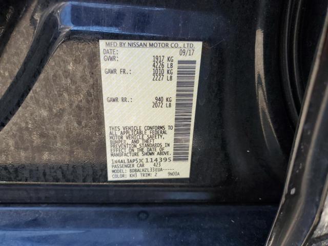 1N4AL3AP5JC114395 - 2018 NISSAN ALTIMA 2.5 BLACK photo 12