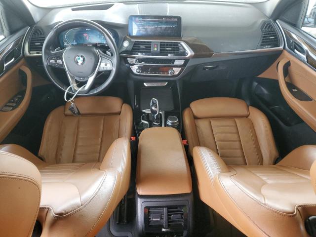 5UXTS1C00M9E33944 - 2021 BMW X3 XDRIVE30E WHITE photo 8